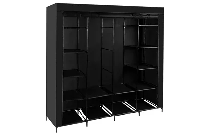 Szövet összecsukható szekrény – 170 × 170 × 42 cm