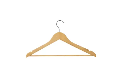 Fa fából készült ruhakasztók – 10 darabos készlet