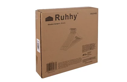 Fa fából készült ruhakasztók – 10 darabos készlet