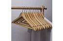 Fa fából készült ruhakasztók – 10 darabos készlet