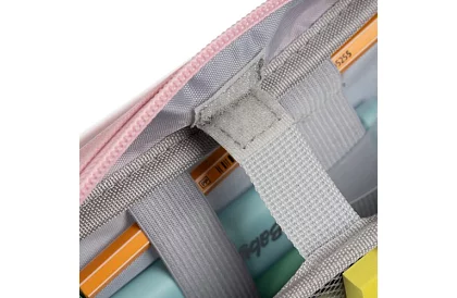 Iskolai tolltartó - rózsaszín tolltartó füllel