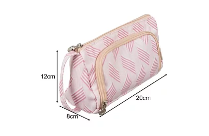 Iskolai tolltartó - rózsaszín tolltartó mintával