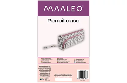 Iskolai tolltartó - kockás tolltartó