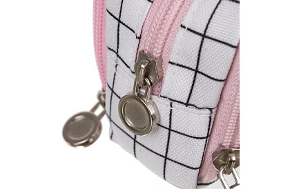 Bővíthető iskolai tolltartó - kockás tolltartó