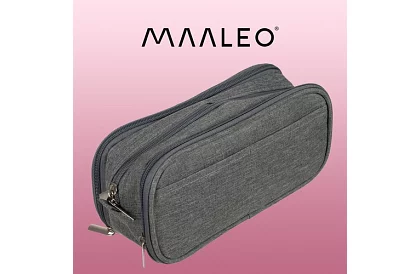 Bővíthető iskolai tolltartó - szürke tolltartó