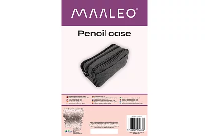 Bővíthető iskolai tolltartó - szürke tolltartó