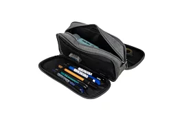 Bővíthető iskolai tolltartó - szürke tolltartó