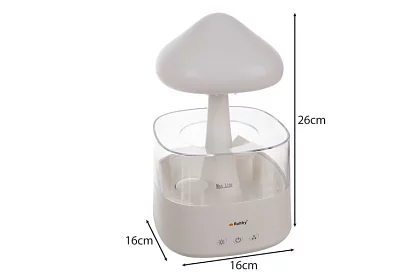 Párásztó LED éjjeli lámpával, esőcsepp hatással