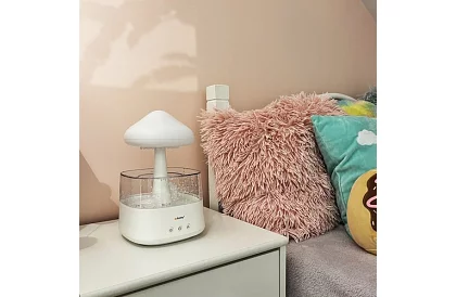 Párásztó LED éjjeli lámpával, esőcsepp hatással