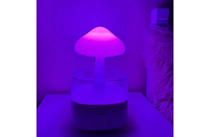 Párásztó LED éjjeli lámpával, esőcsepp hatással