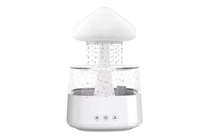 Párásztó LED éjjeli lámpával, esőcsepp hatással