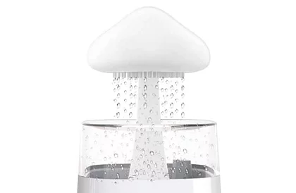 Párásztó LED éjjeli lámpával, esőcsepp hatással