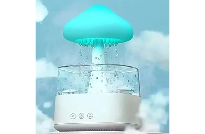 Párásztó LED éjjeli lámpával, esőcsepp hatással