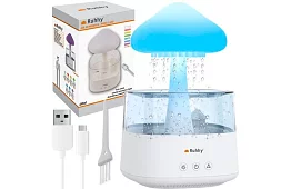 Párásztó LED éjjeli lámpával, esőcsepp hatással