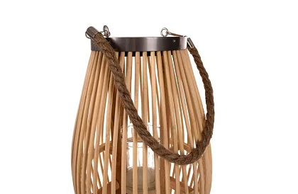 Bambusz lámpás - gyertya 23 x 40 cm