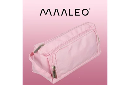 Iskolai tolltartó - rózsaszín tolltartó füllel