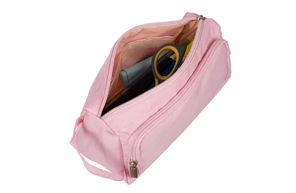 Iskolai tolltartó - rózsaszín tolltartó füllel