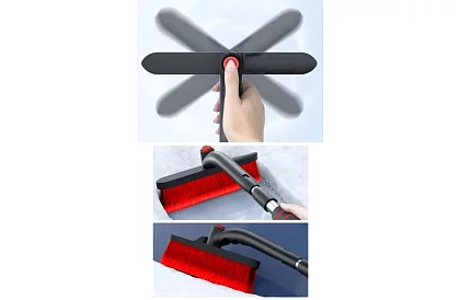 Teleszkópos ablakkaparó a hóseprővel