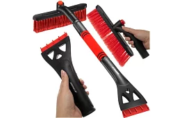 Teleszkópos ablakkaparó a hóseprővel