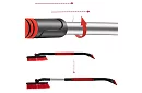 Teleszkópos ablakkaparó a hóseprővel