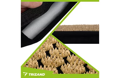 Egészségügyi akupresszúrás párna párnával és 2 masszázsgolyóval