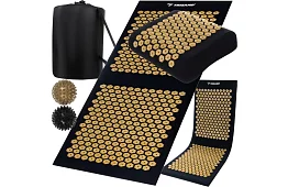 Egészségügyi akupresszúrás párna párnával és 2 masszázsgolyóval