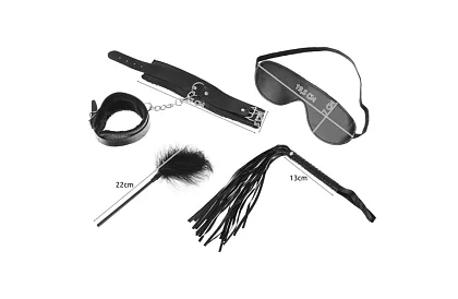 Erotikus kiegészítők készlet - fekete