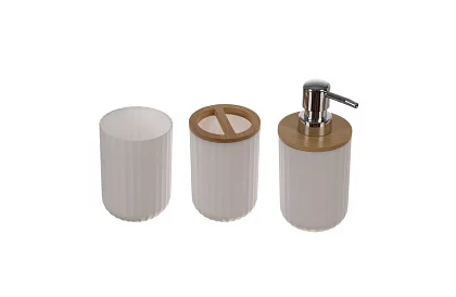 Fürdőszobai kiegészítők - fehér készlet 6 darab