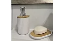 Fürdőszobai kiegészítők - fehér készlet 6 darab