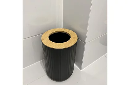 Fürdőszobai kiegészítők - fekete szett 6 darab