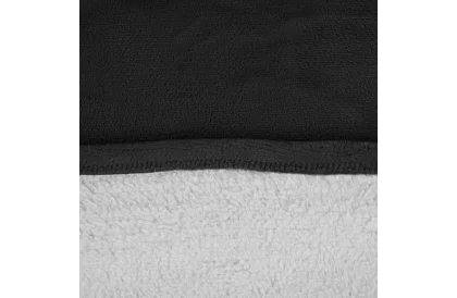 Nagy oversize kapucnis pulóver - fekete takaró