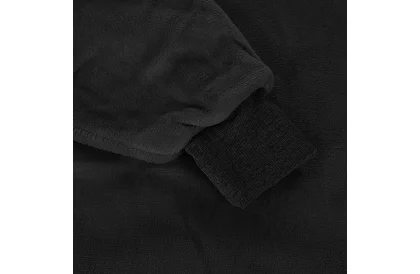 Nagy oversize kapucnis pulóver - fekete takaró