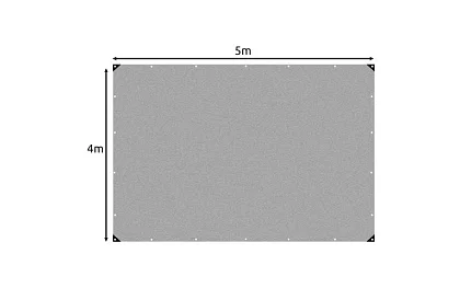 Zárólemez hálóval - 4 x 5 méter