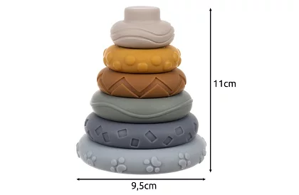 Puha érzékelő blokkok gyerekeknek – 12 db-os készlet + koala mackó