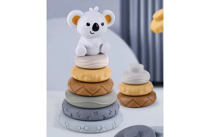 Puha érzékelő blokkok gyerekeknek – 12 db-os készlet + koala mackó