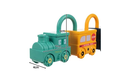 Oktatási kocsik lakatokkal