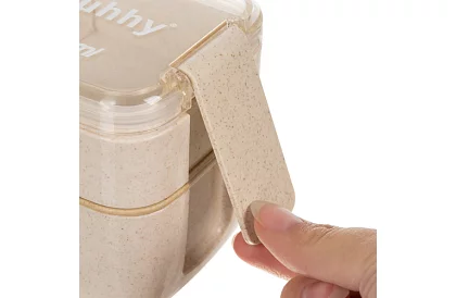 Uzsonnás doboz evőeszközzel - ebéd doboz 750ml