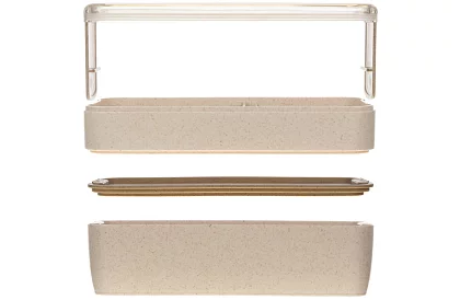 Uzsonnás doboz evőeszközzel - ebéd doboz 750ml