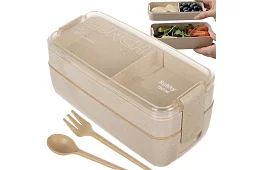 Uzsonnás doboz evőeszközzel - ebéd doboz 750ml