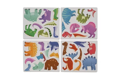 Magnetikus puzzle könyv - Dinoszaurusz