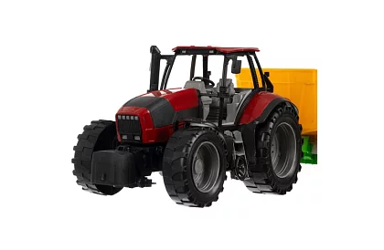 Nagy traktor utánfutóval