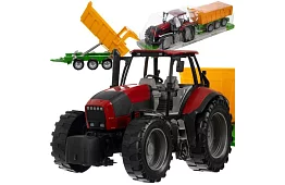 Nagy traktor utánfutóval