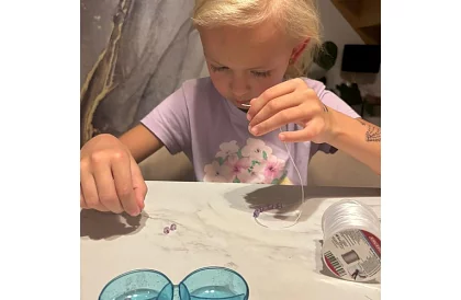 Átlátszó gumi karkötők készítéséhez - 40 m