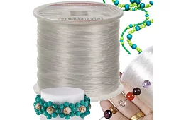 Átlátszó gumi karkötők készítéséhez - 40 m