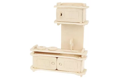 Fa bútor a babaházhoz