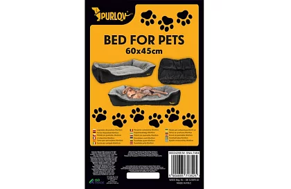 Kutyus és macskás fekhely 60 × 45 cm