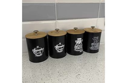 Konyhai élelmiszer tárolók – 4 darabos készlet