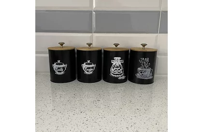 Konyhai élelmiszer tárolók – 4 darabos készlet