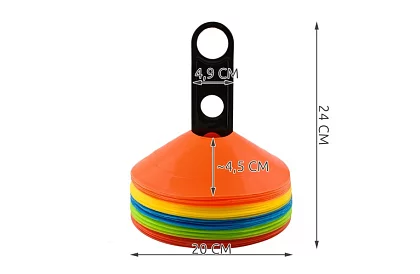 Edző színes kúpok – 50 darab