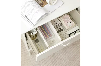 Állítható fiókorganizátorok - fehér - 4 darabos készlet